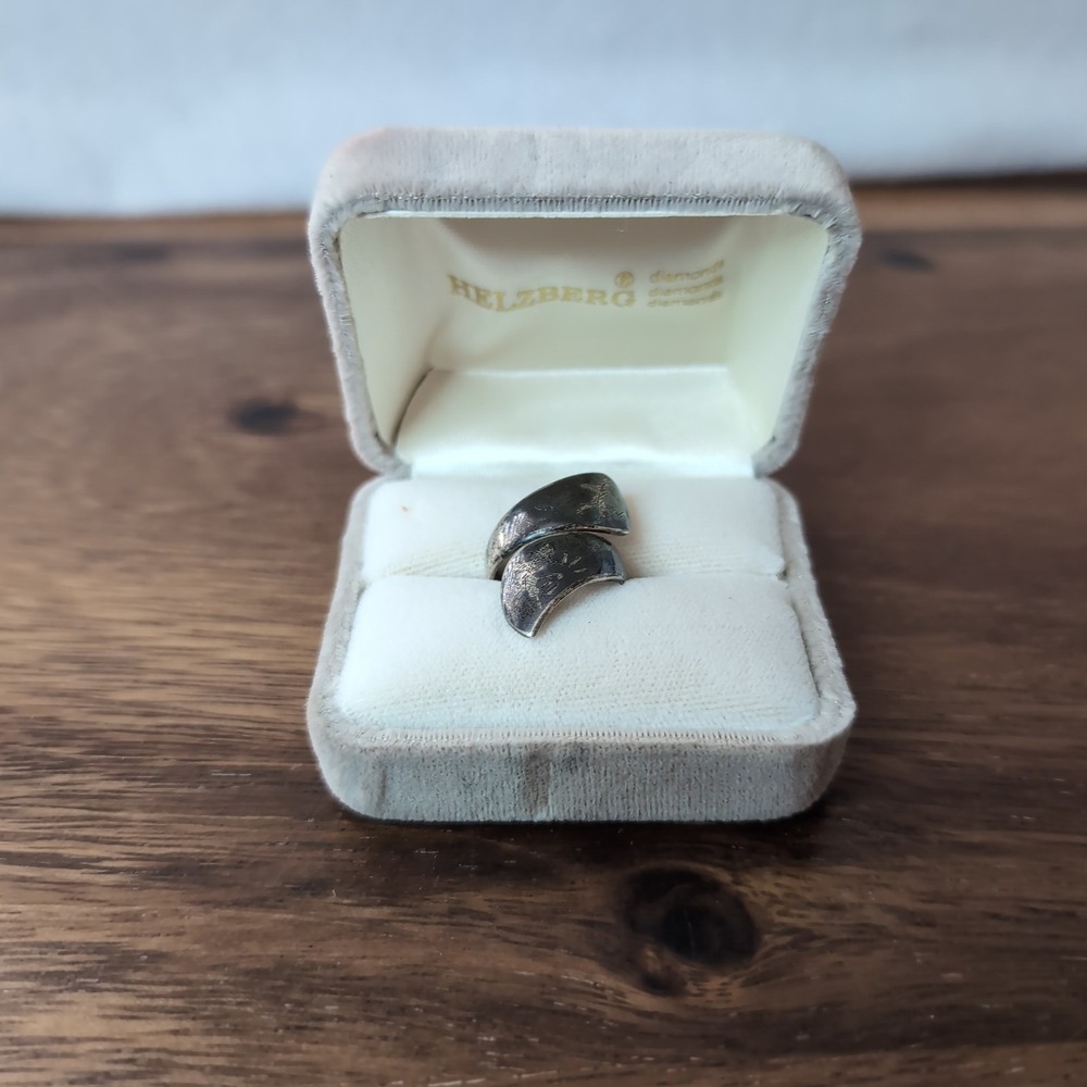 Vintage Siam Sterling Silver Kokopelli Bypass Wrap Ring Southwestern Size 5.5